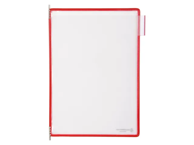 Zichtpaneel Tarifold A4 verticaal 230x343mm Rood 10 stuks