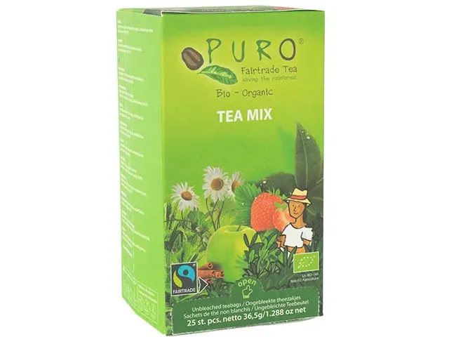 Puro thee Mix Fairtrade 25 zakjes