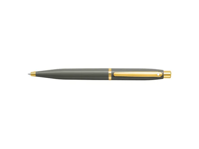 Balpen SHEAFFER VFM 9427 Glossy Light Gray met PVD Gold-Tone Trim