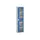 vitrinekast 2000x525x350mm 4xStalen bodem romp RAL7035 front RAL5010