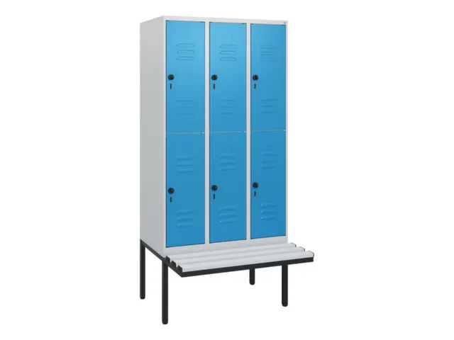 Dubbeldekse dekenkist,HxBxD 1950x900x815mm,3x2vak.,vak B 300mm