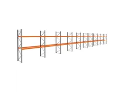 palletstelling,basis+9xaanbouw,HxBxD 3360x28100x1100mm,vakl. 3000kg