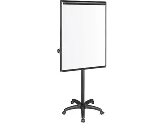 Flipchart Magnetisch Met 5 Wielen 100x70cm Zwart - 3