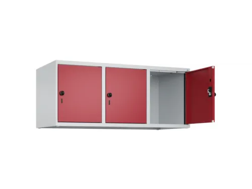 opzetkast,v. locker,3vak.,vak B 400mm,HxBxD 500x1200x500mm