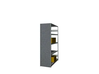 zijwand,v. inhaakstelling,HxD 2000x500mm,staal,RAL7035,perforatieplaat - 2