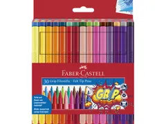 Viltstiften Faber-Castell Grip 30x ass. Kleuren
