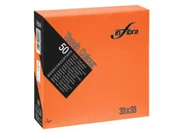 Infibra I-0331 servet 33x33cm 1/4 vouw 2-Laags Oranje 1200 Stuks