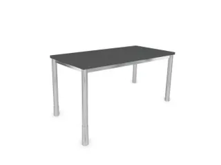In hoogte verstelbaar bureau,HxBxD 720-840x1200x600mm,MS-donkergrijs - 1
