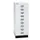 kantoor-ladekast HxBxD 940x349x432mm 9 laden romp verkeerswit staal