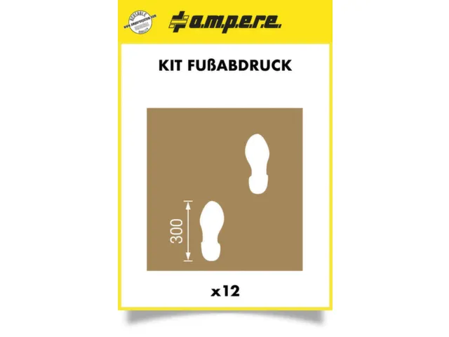 Sjablonenset,Symbool/Tekst: "Voet",Speciaal Karton