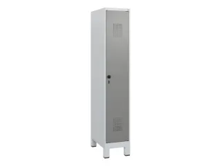 schoollocker,HxBxD 1630x300x500mm,1vak,vak B 300mm,draaigrendel,voeten - 2
