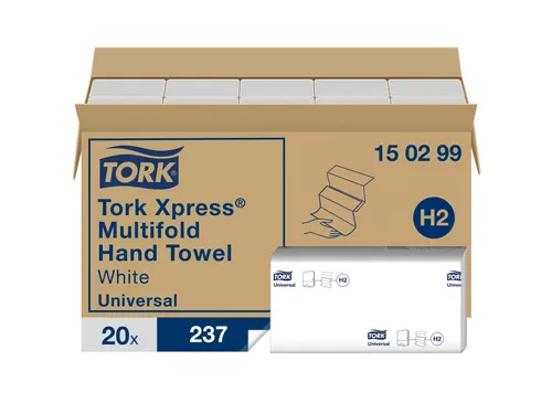 Tork 150299 Xpress Handdoek Universal H2 Multifold 2-laags 4740 stuks