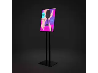 Verlicht Menustandaard LED Slide In A2 Zwart - 2