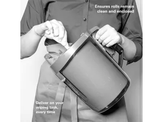 Poetsroldispenser WypAll reach centerfeed zwart 6221 - 7