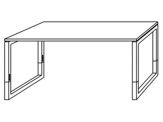 In hoogte verstelbaar bureau,HxBxD 650-850x1600x800mm,blad wit - 3