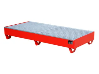 Systeem-Opvangbak Rood 3x 200l 202l 275x 1800x 800mm Rooster - 1