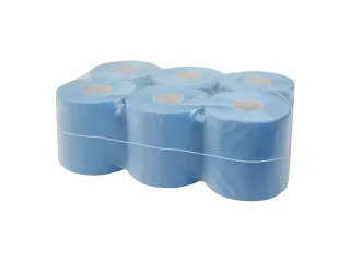 Midi Poetspapier 117602 rol 2-laags cellulose blauw verlijmd 6 Rol - 1