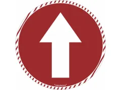 markeersymbool,symbool/tekst: "Pijl",Ø 240mm,rood