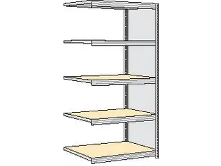 magazijnstelling,aanbouwveld,HxBxD 2000x1005x626mm,vakl. 250kg - 1