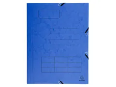 Elastomap bedrukt 3 kleppen glanskarton 355gm² A4 Assorti