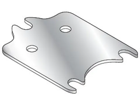 onderlegplaat,v. breedvakstelling,H 1mm