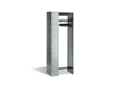 Garderobe Vakkenkastsysteem 1950x740x480mm 5 Vakken 5 Hangers