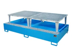 opvangbak,v. 2xIBC,opvangvol. 1000l,HxBxD 863x2650x1460mm