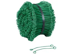 Geplastificeerde snelbinder groen 1 mm x 140 mm 1000 Stuks