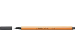 Fineliner STABILO point 88/97 fijn diepkoud grijs
