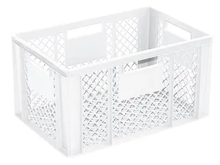 Euronorm Stapelkrat Hxlxb 320x600x400mm 63liter Open Wit - 1