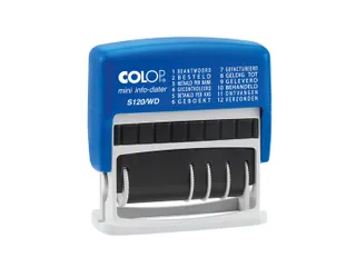Woord-datumstempel Colop S120 mini info-dater 4mm - 7