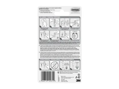 Bevestigingsstrip W17081c Haak Ovaal draagvermogen 1,4kg