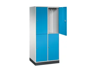 grootvolume garderobekast,RAL 7035/RAL 5012,HxBxD 1950x820x600mm - 1