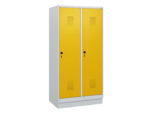 schoollocker,HxBxD 1630x800x500mm,2vak,vak B 400mm,draaigrendel,sokkel