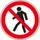 verbodsbord,verboden v. voetgangers,sticker,folie,standaard,Ø 100mm