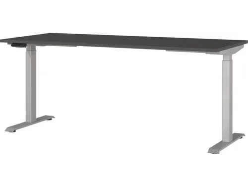 Elektrisch ihv bureau,HxBxD 720-1200x1800x800mm,blad grafiet