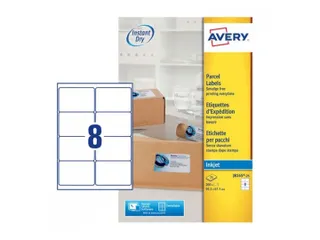 inkjetetiket Avery 99,1x67,7mm wit 25 vel 8 etiketten per vel - 2