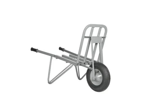 steen-/tegelkruiwagen,HxBxD 940x600x1440mm,staal,grijs,lucht-banden