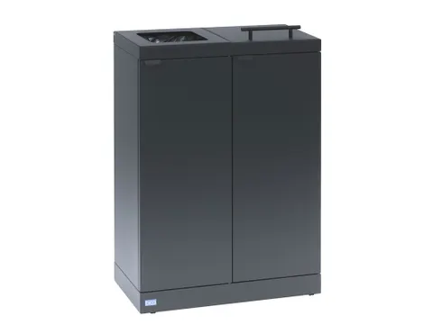 Afvalscheidingsunit 2x65 Liter Antraciet