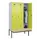 locker met bank,HxBxD 2120x1200x815mm,3vak,vak B 400mm,draaigrendel
