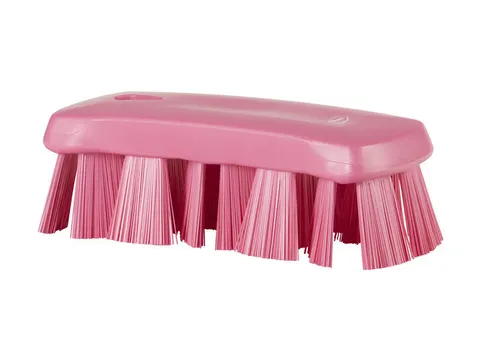 Vikan 3891-1 UST Kleine Werkborstel Harde vezel 176mm Roze