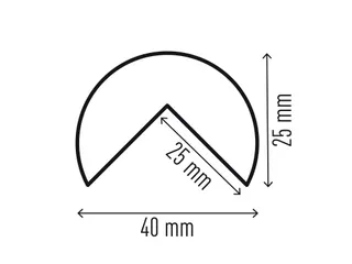 Hoekbeschermingsprofiel C25R 1 Meter - 3