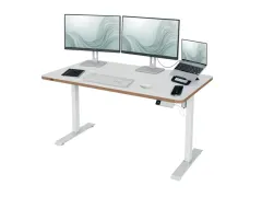 Ergo Zit/Sta bureau 140x80cm elektrisch op voet