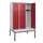 locker met bank,HxBxD 1950x1200x815mm,3vak,vak B 400mm,draaigrendel