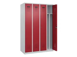 locker voor scheiding van kleding,HxBxD 1850x1200x500mm,4vak - 1