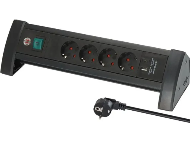 Stekkerdoos Brennenstuhl Premium 4-voudig USB-C en USB-A zwart