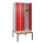 locker met bank,HxBxD 2120x900x815mm,3vak,vak B 300mm,cilinderslot