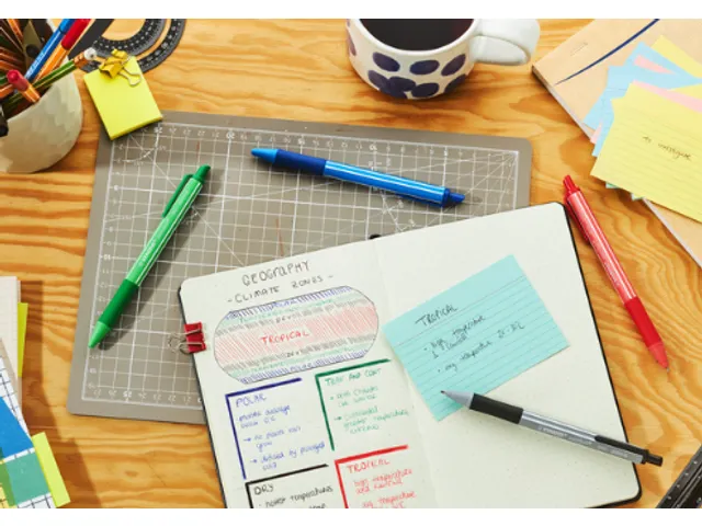 Stylo bille STABILO pointball Colorful Medium assorti blister 4 pièce