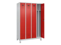 locker voor scheiding van kleding,HxBxD 1950x1200x500mm,4vak