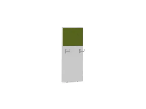baliepaneel,v. bureau,aanbouw rechts,B 600mm,Bl-wit,BN7048-groen